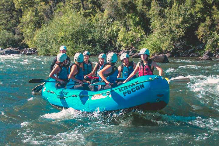 Rafting baixo em Pucón