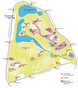 Mapa do Parque Ibirapuera