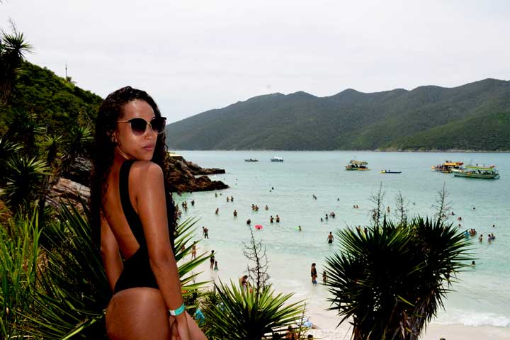 Foto na Prainhas do Pontal do Atalaia