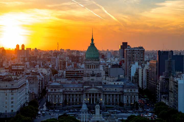 Plaza del Congreso e Congresso Nacional da Argentina