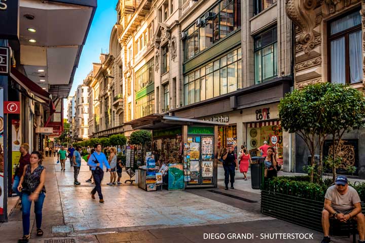 Calle Florida em Buenos Aires