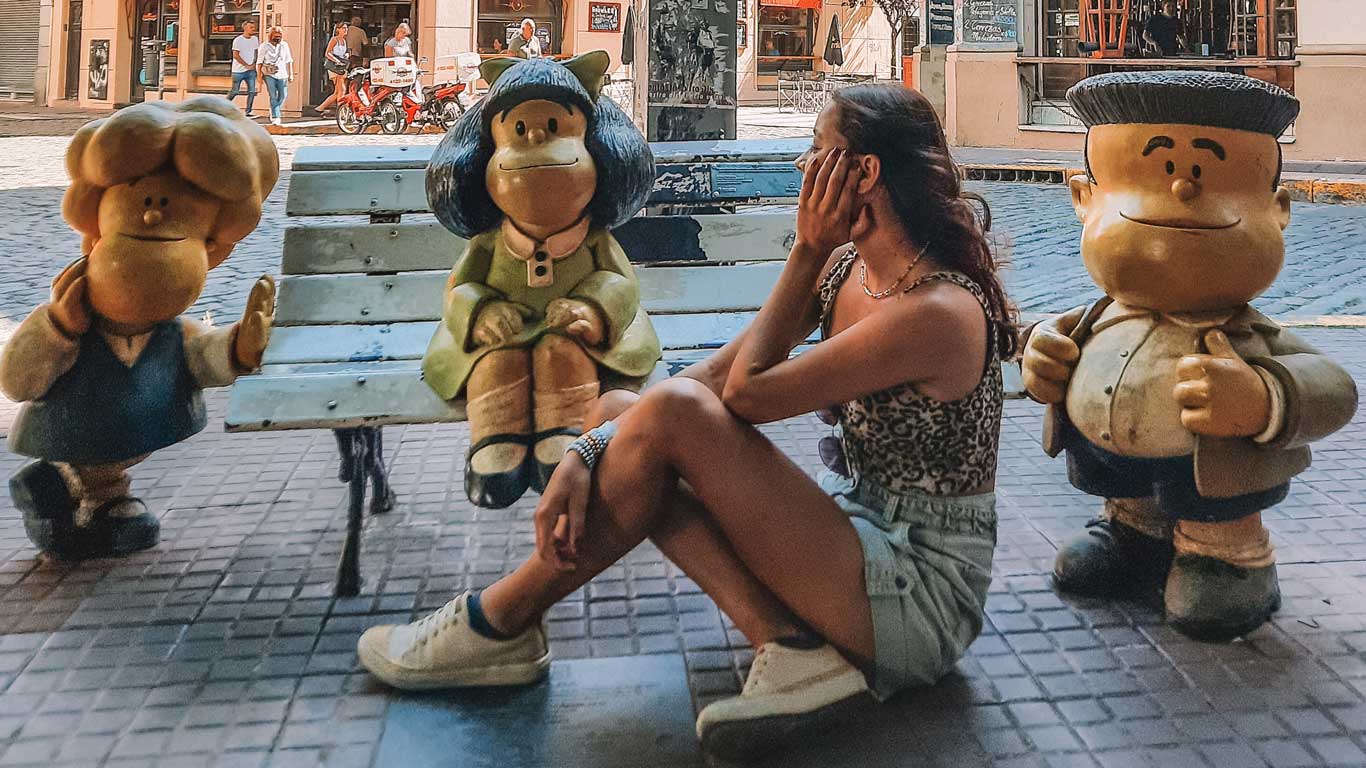 Estatua da Mafalda em San Telmo