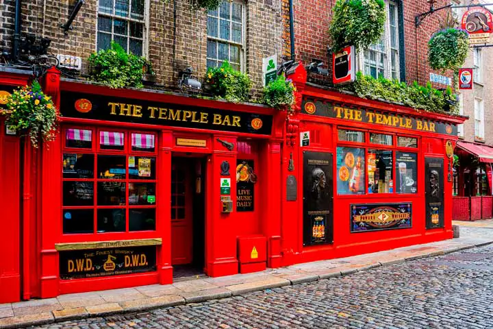 The Temple Bar em Dublin