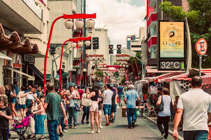 Bairro Liberdade em São Paulo