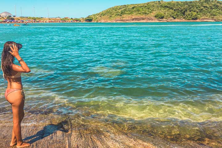 Praia da Bacutia em Guarapari no Espírito Santo