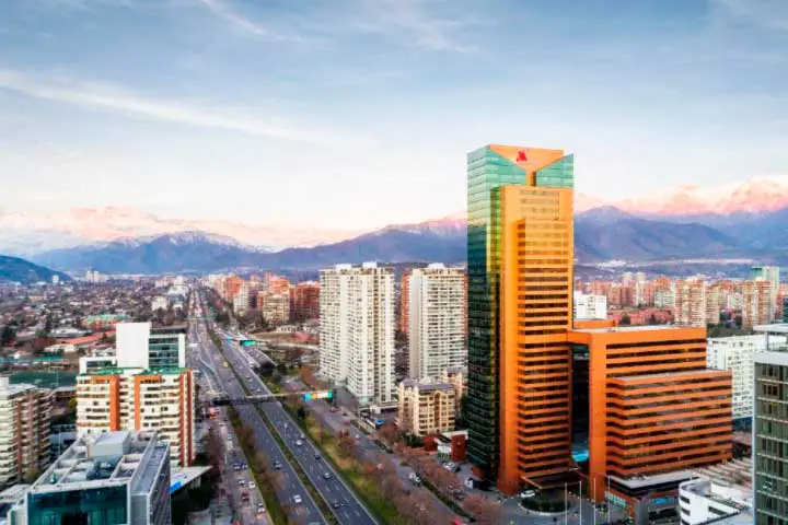 Hotel com vista para a Cordilheira dos Andes em Santiago