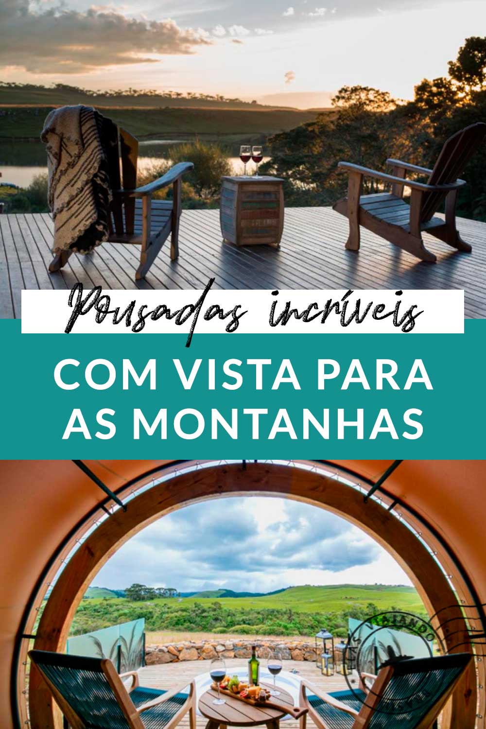 Pousada com vista para as montanhas