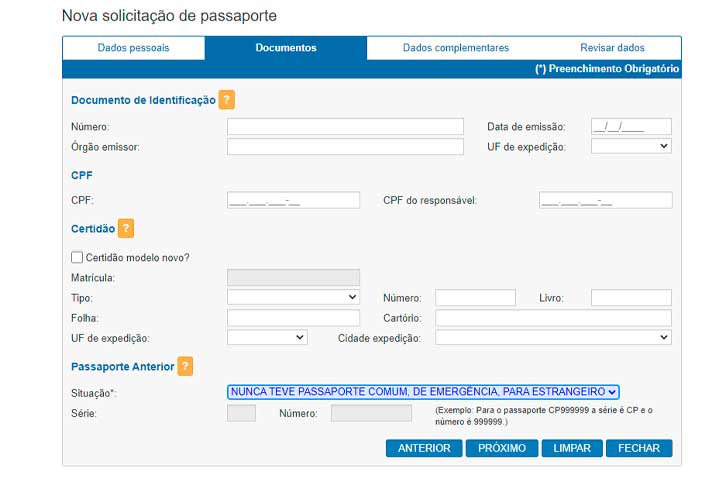 Como tirar o passaporte pela primeira vez