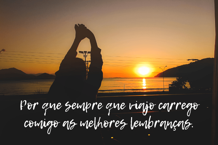 Frases para TBT de viagem