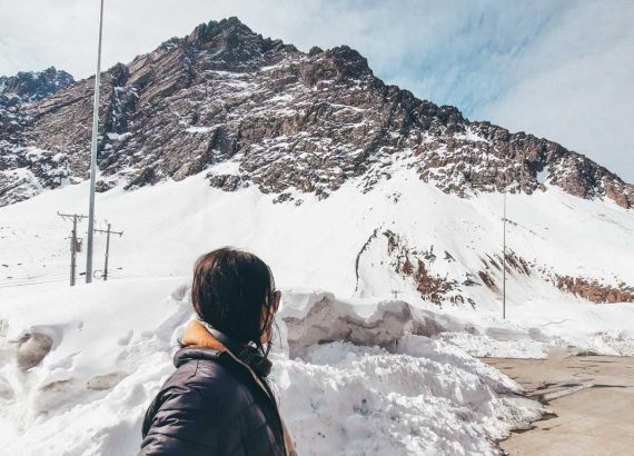 Neve em Santiago, Chile
