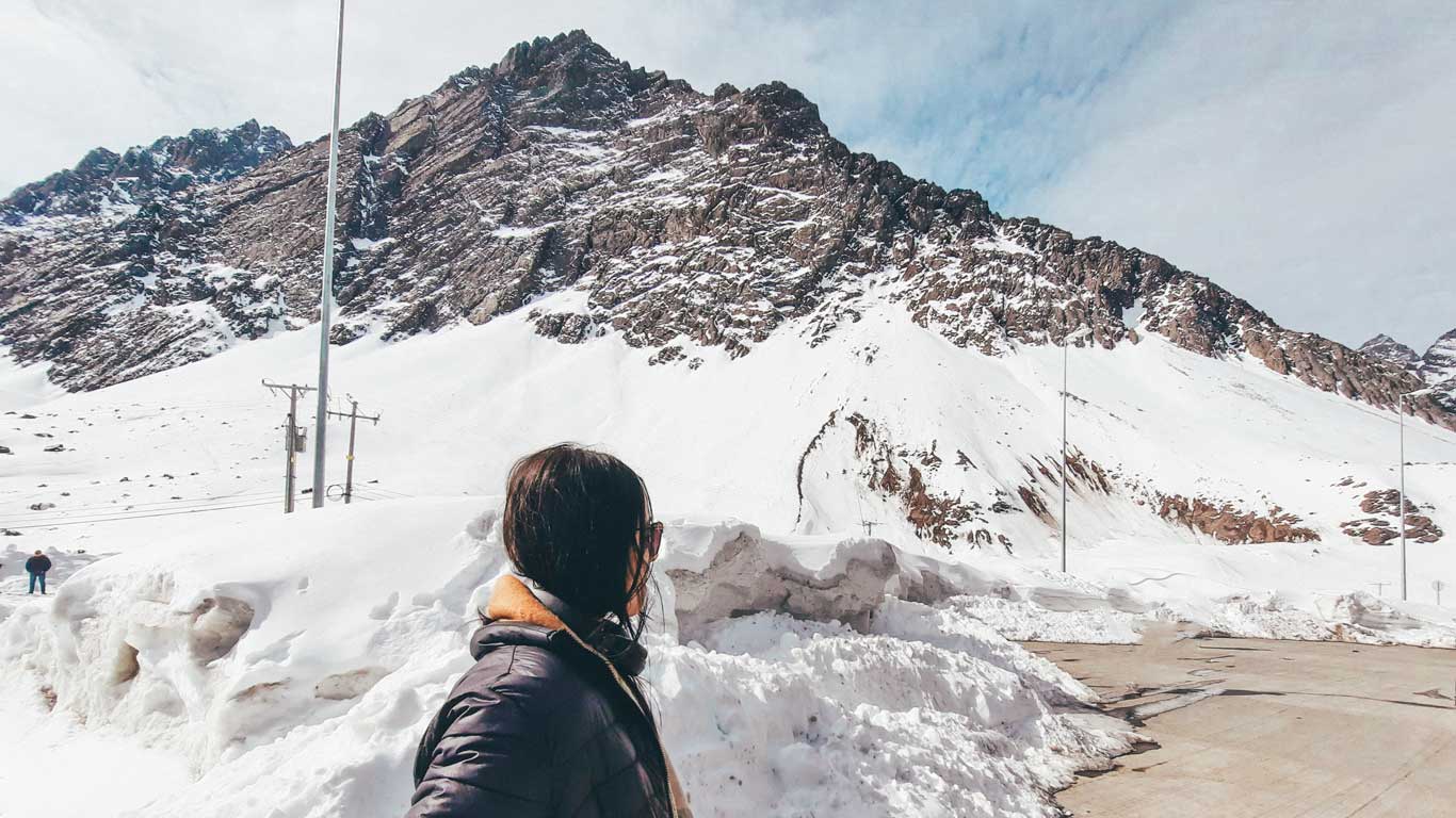 Neve em Santiago, Chile