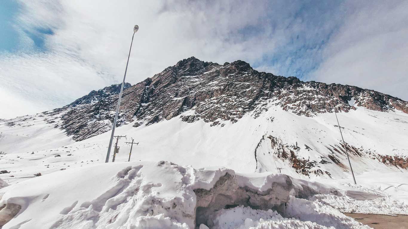 Neve em Santiago, Chile