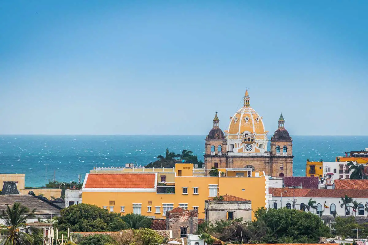 Vista da cidade de Cartagena das Índias