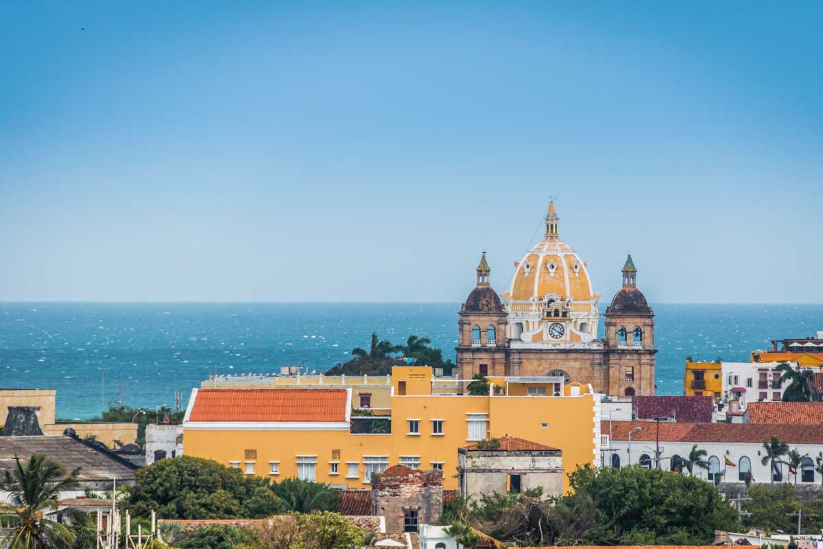 Vista da cidade de Cartagena das Índias