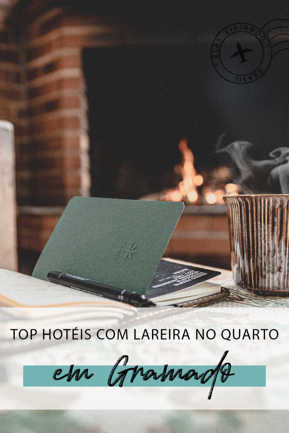 Hotel em Gramado com lareira no quarto