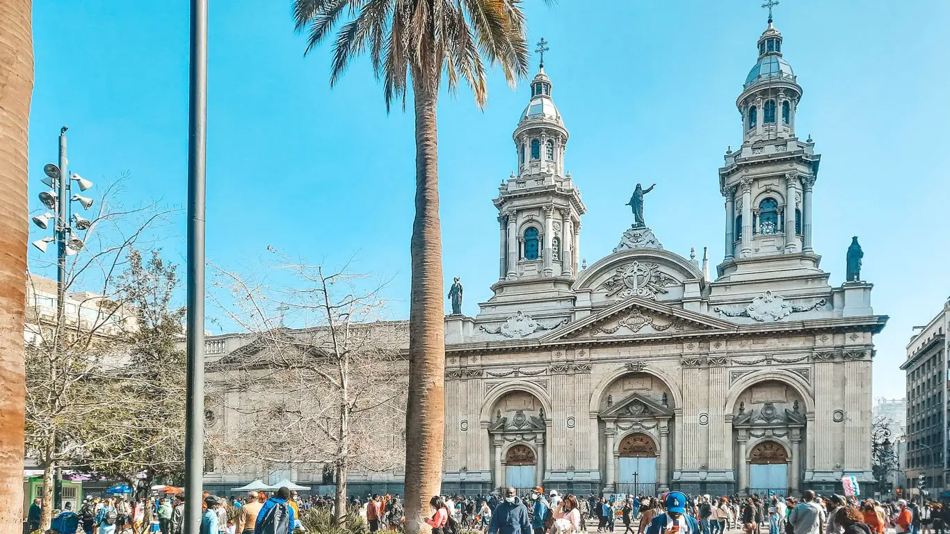 Plaza de Armas, onde começa o free tour de Santiago