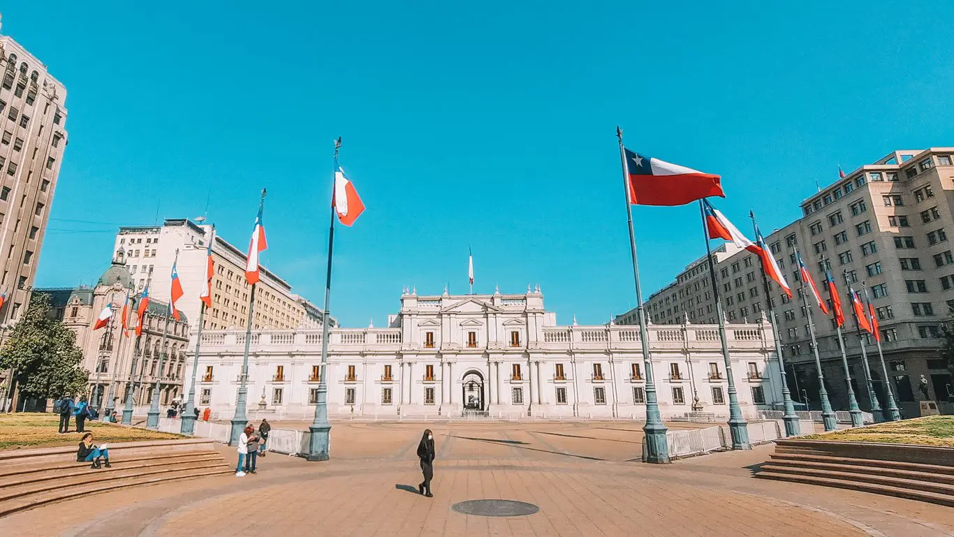  Palácio de La Moneda em Santiago