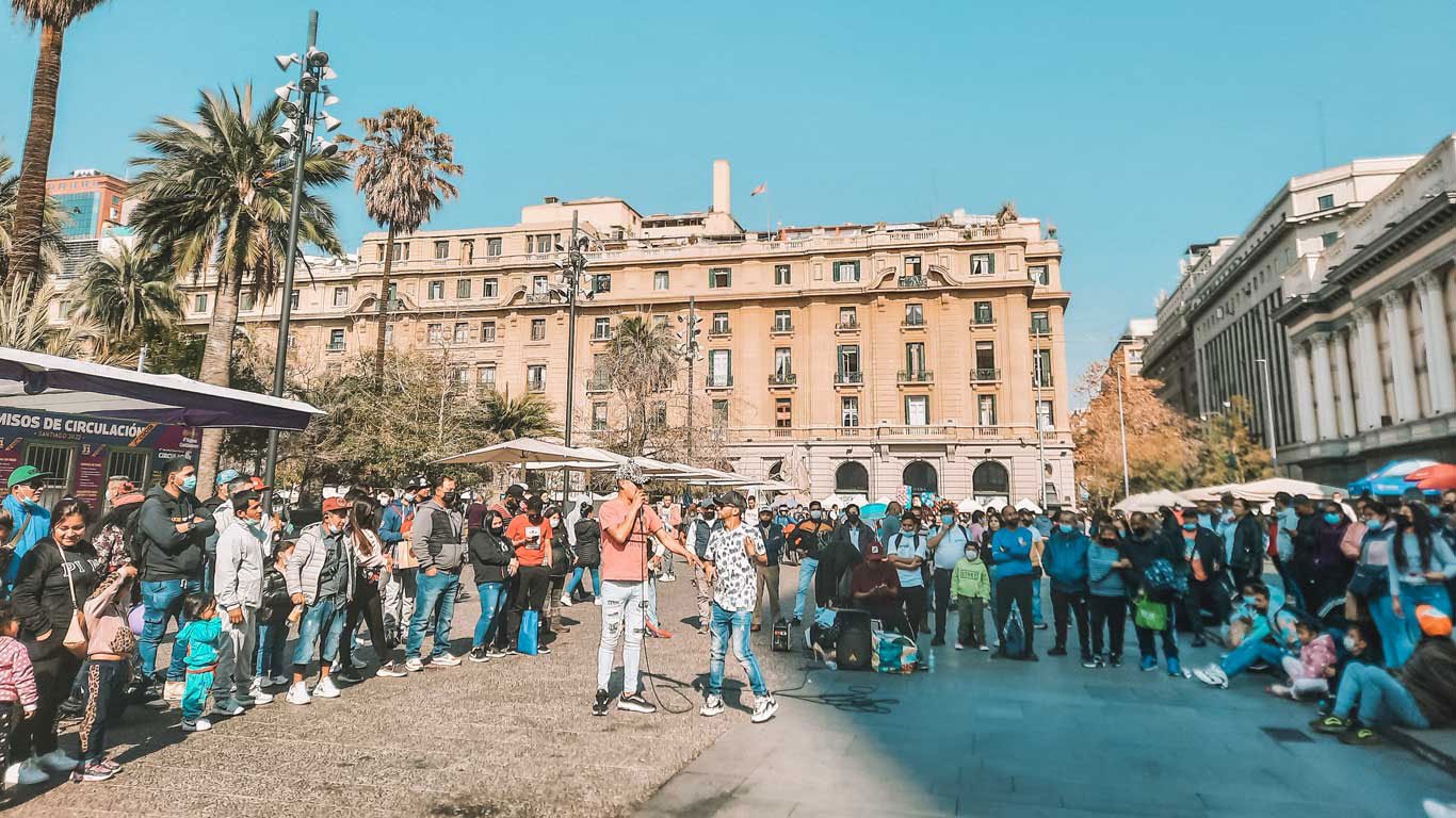 Plaza de Armas em Santiago do Chile