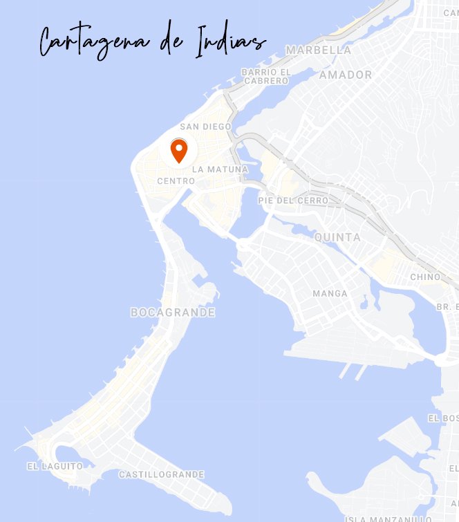 Mapa de Cartagena