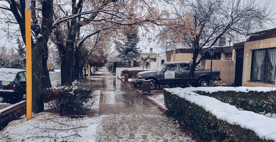 Neve em Luján de Cuyo, Mendoza