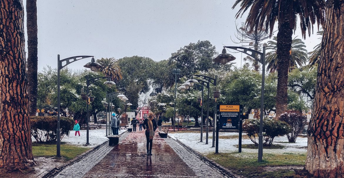 Neve em Luján de Cuyo,
Mendoza