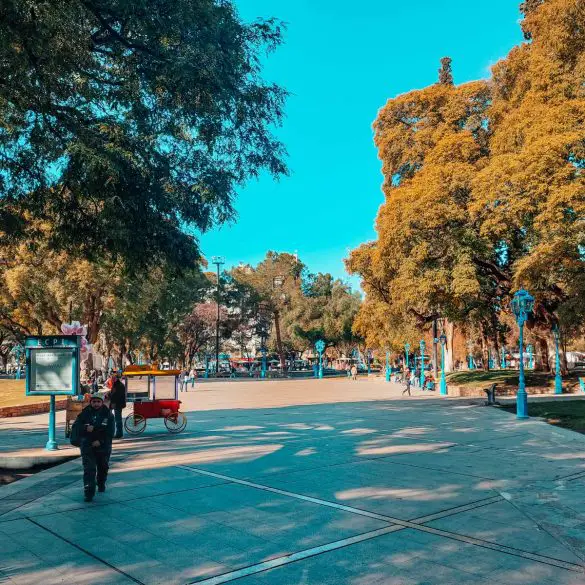 Plaza Idependencia em Mendoza