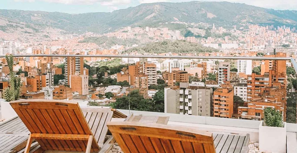 Vista do Inntu Hotel em Laureles, Medellín