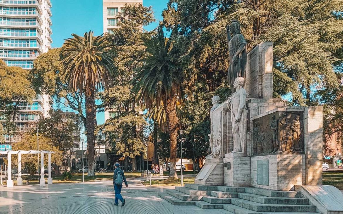 Plaza Italia, em Mendoza