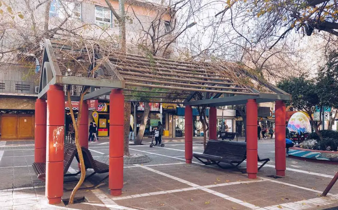 Peatonal Sarmiento em Mendoza